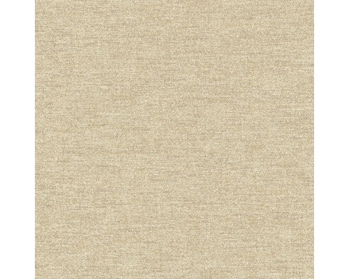 Close-up van een beige textielbehang met fijne structuur