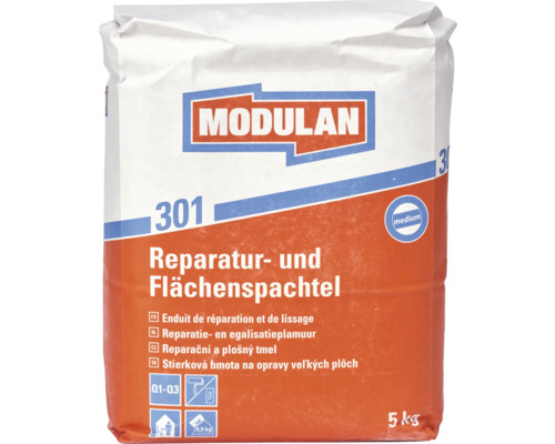 MODULAN 301 Reparatie- en uitvlakspachtel binnen medium 5 kg