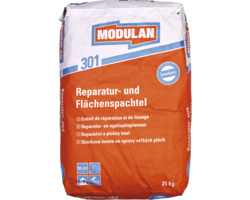 MODULAN 301 Reparatie- en uitvlakspachtel binnen medium 25 kg