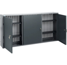 Werkplaatskast met geperforeerde wand en schuifdeuren