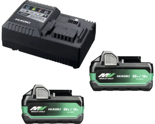 HiKOKI oplader met twee batterijen