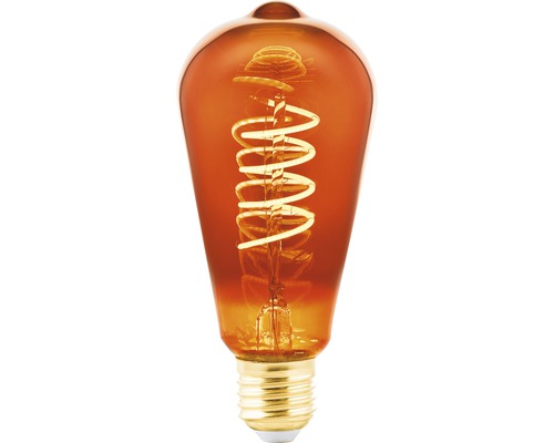 EGLO LED Filament lamp E27/4W ST64 koper EGLO LED Filament lamp E27/4W ST64 koper
