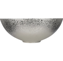 DIFFERNZ Waskom keramiek Bright zilver 36 x 14 cm
