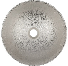 DIFFERNZ Waskom keramiek Bright zilver 36 x 14 cm
