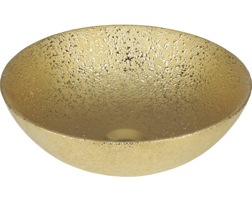 DIFFERNZ Waskom keramiek Bright goud 36 x 14 cm