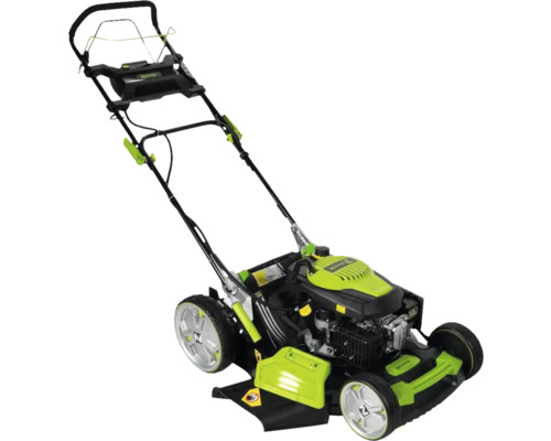 Benzine grasmaaier met grasopvangbak