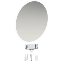 Ovale badkamerspiegel met bevestigingsmateriaal