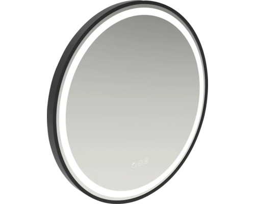 Ronde spiegel met LED-verlichting en aanraaksensor