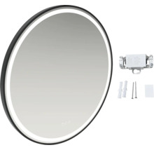 Ronde badkamerspiegel met ledverlichting en montageaccessoires