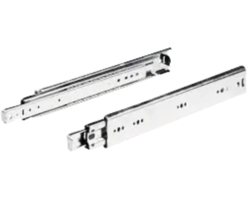 HETTICH Ladegeleider KA4620 zijwandmontage 500 mm staal verzinkt, 2 stuks Metalen uittrekrails voor lades