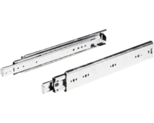 HETTICH Ladegeleider KA4620 zijwandmontage 650 mm staal verzinkt, 2 stuks Twee metalen ladegeleiders