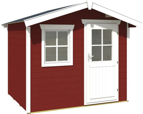 Klein tuinhuis met raam en deur