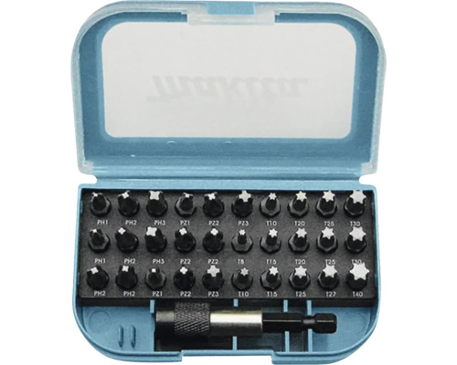 Boorbitset in geopende behuizing