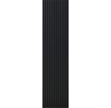 Zwarte wandpanelen met groefstructuur voor wanddecoratie