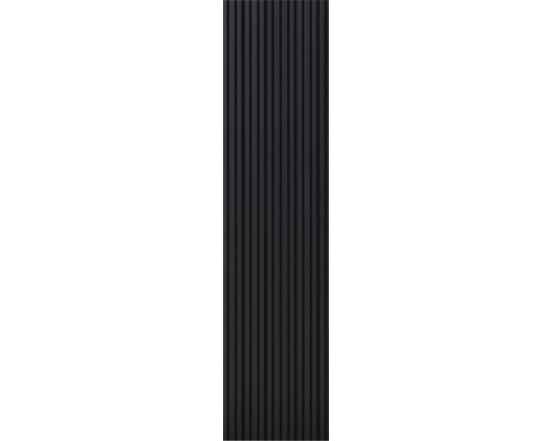 Zwarte wandpanelen met groefstructuur voor wanddecoratie