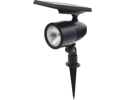 LED Solar buitenlamp op spies 35 cm zwart