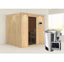 Sauna met saunakachel en bediening