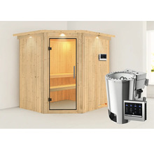 Sauna met kachel en bediening