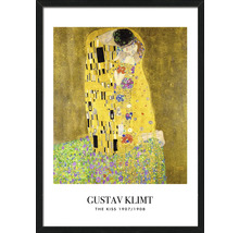 Ingelijste print van Gustav Klimts kunstwerk 'De Kus'