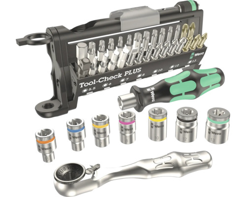 Wera Tool Check Plus gereedschapsset met bits, doppen en ratel