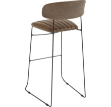 Barhocker met rugleuning en metalen frame