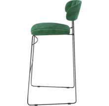 Barstoel met rugleuning en bekleding