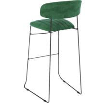 Barhocker met stoffen bekleding en metalen frame