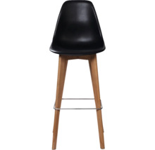 Barhocker met houten poten en zitschaal