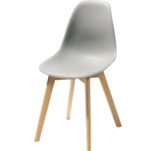 Stoel met zitschaal en houten poten