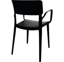 Zwarte stoel met armleuning