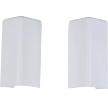 MACLEAN Buitenhoek voor robuustplint wit 15x65 mm