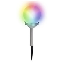 Tuinlamp met grondspie en gekleurd licht