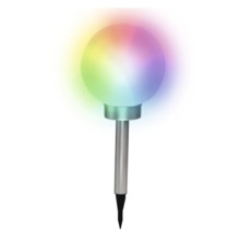 Solarlamp met grondspies en veelkleurige bol