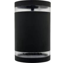 Cilindrische wandlamp met lichtuitstraling aan de boven- en onderkant