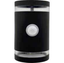 Zwarte ledlamp met bewegingsmelder