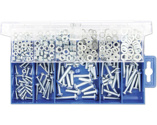 Assortimentsdoos met schroeven, moeren en sluitringen
