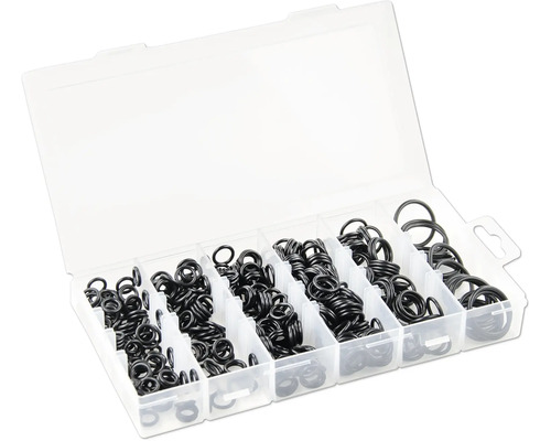 Assortiment O-ringen in een transparante doos