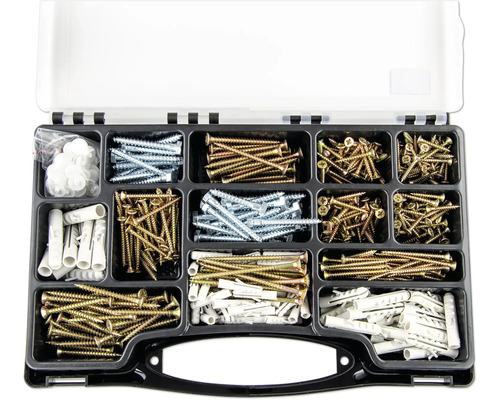 Assortimentsdoos met schroeven en pluggen