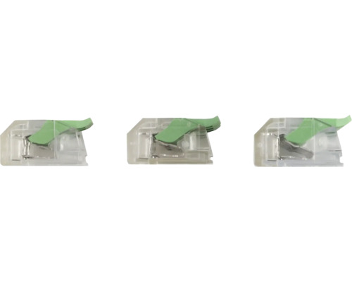 Drie klemmen voor tacker