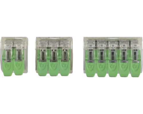 Draadconnectoren met twee, drie en vijf aansluitingen