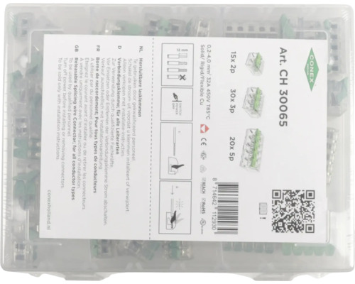 Conex lasklemmen set CH 30065 met installatie-instructies