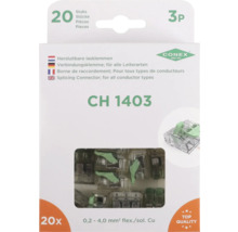 CONEX BÄNNINGER Lasklem 3-polig hersluitbaar 4 mm², 20 stuks