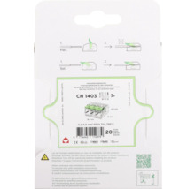CONEX BÄNNINGER Lasklem 3-polig hersluitbaar 4 mm², 20 stuks