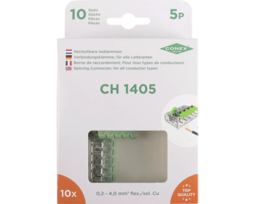 Verpakking hersluitbare CONEX lasklemmen voor alle soorten geleiders