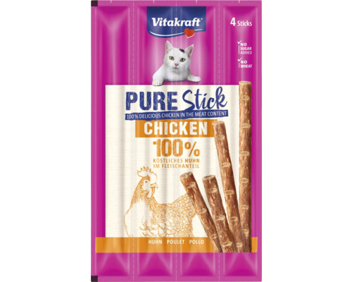 VITAKRAFT Pure Kattensnack sticks kip 4 st