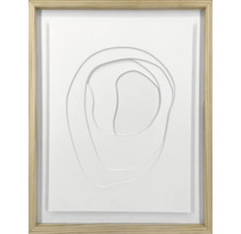 Ingelijste wanddecoratie met abstract, verhoogd patroon