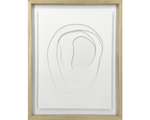 Ingelijste wanddecoratie met abstract, verhoogd patroon