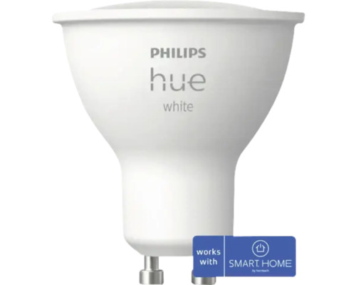 PHILIPS Hue White LED-lamp GU10/4,2W warmwit