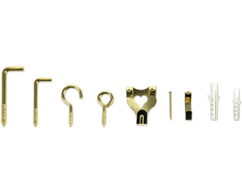 Assortiment ophangsystemen voor foto''s en spiegels
