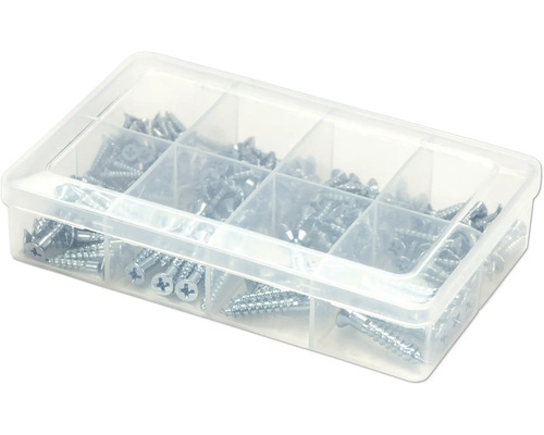 Assortimentsdoos met verschillende schroeven